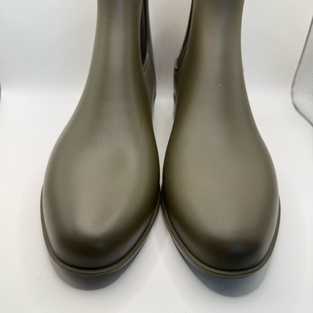 Forest Green Women's Rain Boots - Picture 4 of 12